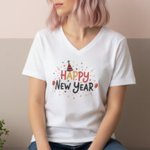 Happy New Year T-Shirt – Elegant Modern Festive