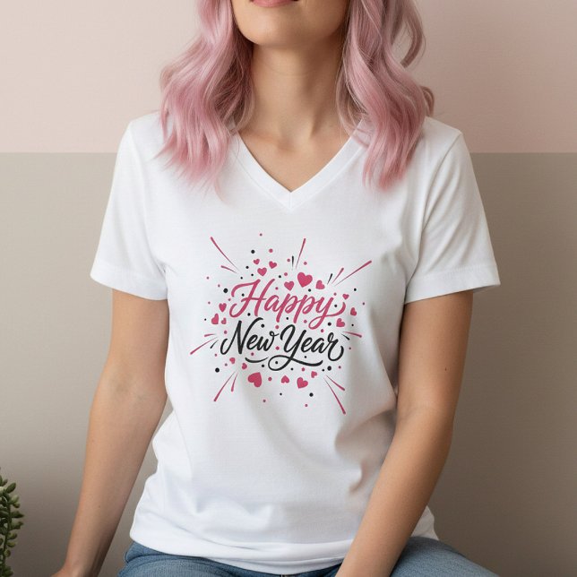 Happy New Year T-Shirt – Elegant Modern Festive (Créateur téléchargé)