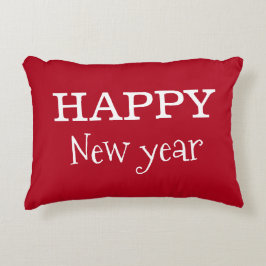 "Happy New Year" Throw Accent Pillow Dekokissen
