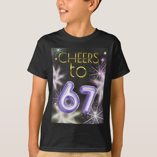Happy New Year With A 6 7 Zoomer Meme Vibe. 2026 C T-Shirt (Vorderseite)