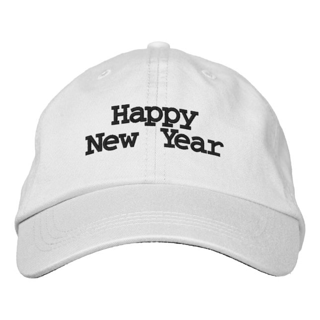 Happy New Year wünscht Printed-Hat handsome Eve Bestickte Baseballkappe (Vorderseite)