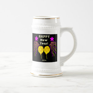 Happy New Year wünscht Stein Tasse