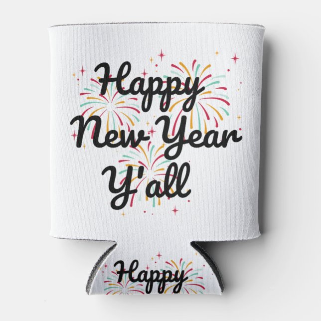 Happy New Year Y'all Dosenkühler (Vorderseite)