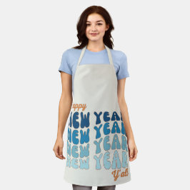 Happy New Year Y'all Groovy Schürze