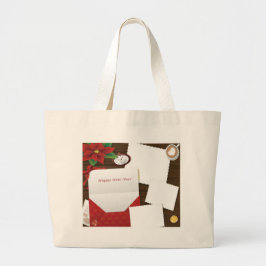 Happy New Year's mit Holly Add Fotos Tote Tasche