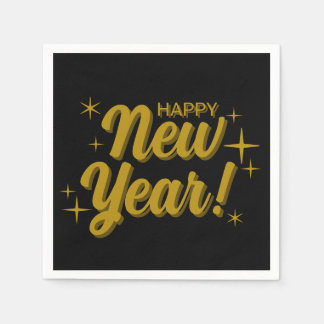 Happy New Years Napkins Serviette