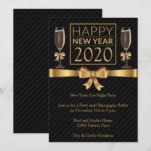 Happy New Years Night Party Einladung