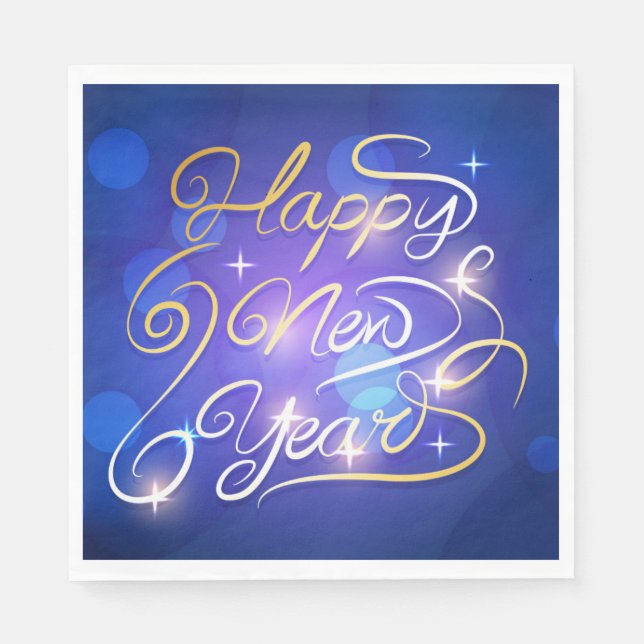 Happy New Years Serviette (Vorderseite)