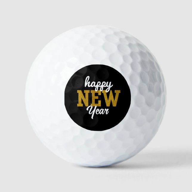 Happy New YearT-Shirt Golfball (Vorderseite)