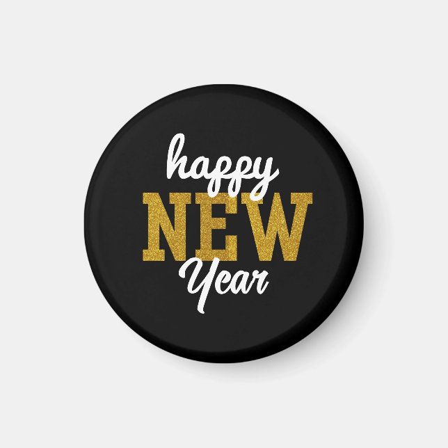 Happy New YearT-Shirt Magnet (Vorne)