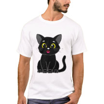 Happy Niedlich Black Kitty
