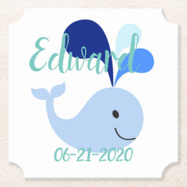 Happy Niedlich Blue Whale Untersetzer