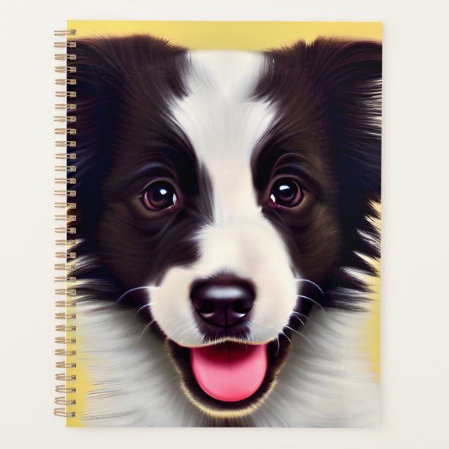 Happy Niedlich Border Collie Planer (Vorderseite)