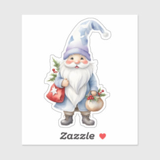 Happy Niedlich Christmas Gnome Elf Aufkleber