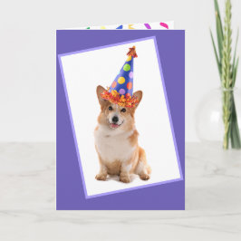 Happy Niedlich Corgi Birthday Karte