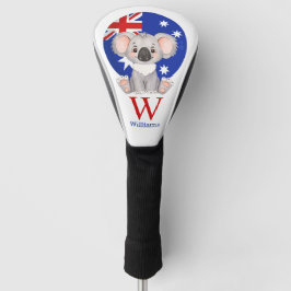 Happy Niedlich KOALA Personalisierter Golf Head Co Headcover