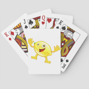 Happy niedlich lemon frucht charme spielkarten