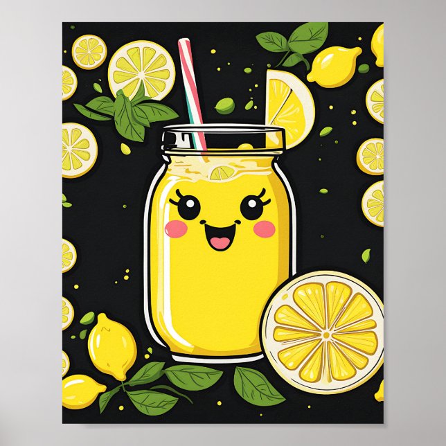 Happy Niedlich Lemonade Poster (Vorne)