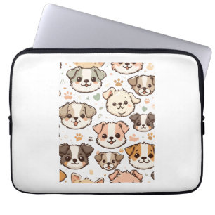 Happy Niedlich Puppies Pattern Laptopschutzhülle