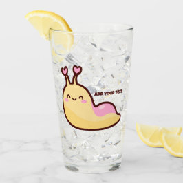 Happy Niedlich Slug Personalisiert Glas