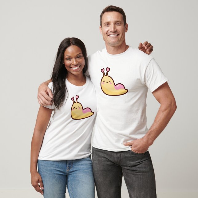 Happy Niedlich Slug T-Shirt (Unisex)