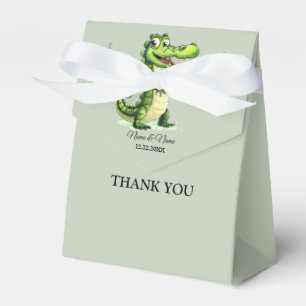 Happy Niedlich Wild Crocodile Jungle Trees Schöne Geschenkschachtel