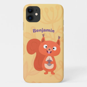 Happy niedliche Red Eichhörnchen Cartoon Illustrat Case-Mate iPhone Hülle