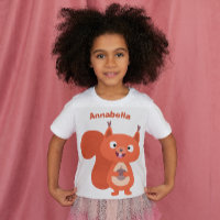 Happy niedliche Red Eichhörnchen Cartoon Illustrat