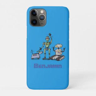 Happy niedliche Roboter Trio-Cartoon Case-Mate iPhone Hülle