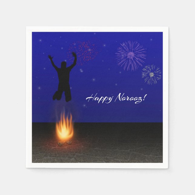 Happy Noroz Chahar-Shanbeh-Suri Serviette (Vorderseite)