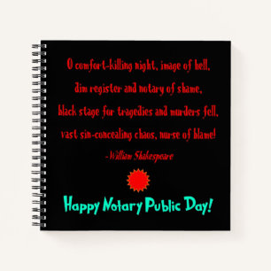 Happy Notary Public Day Notizbuch