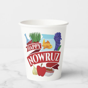 Happy Nowruz Persian New Year Pappbecher