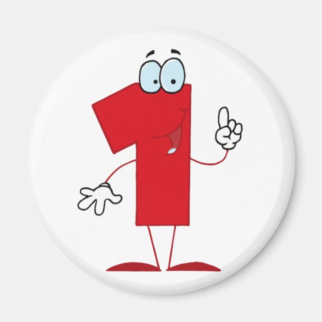 Happy Number 1 Magnet (Vorne)