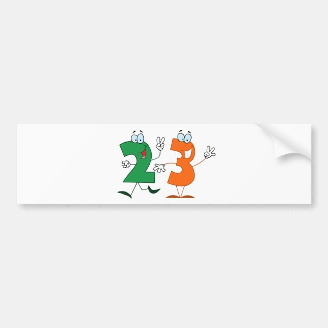 Happy Number 23 Autoaufkleber (Vorne)