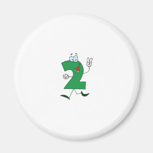 Happy Number 2 Magnet