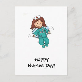 Happy Nurses Day - Angel in Disguage Postkarte