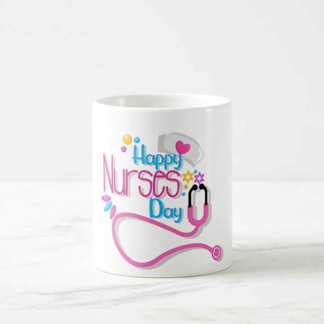 Happy Nurses Day Coffee Tasse (Mittel)