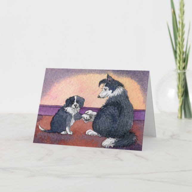Happy Nurses Day Hund und Jungtier CARD Karte (Vorderseite)