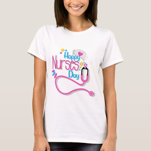 Happy Nurses Day T-Shirt (Vorderseite)