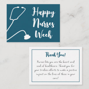 Happy Nurses Week Aufwertung der Krankenschwester Mitteilungskarte