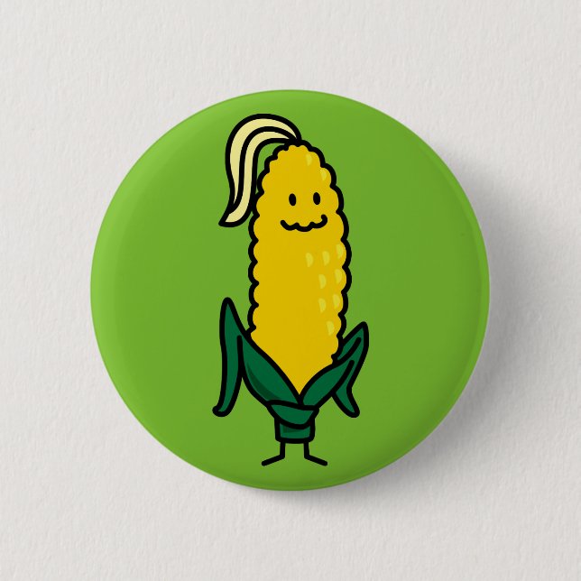 Happy Oar Corn on Cob Button (Vorderseite)