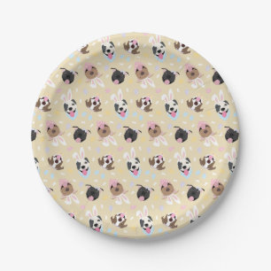 Happy Oaster American Pit Bull Terrier Dogs Pappteller