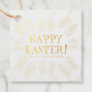 Happy Oaster aquamarine niedliche Brötchen lustig Geschenkanhänger