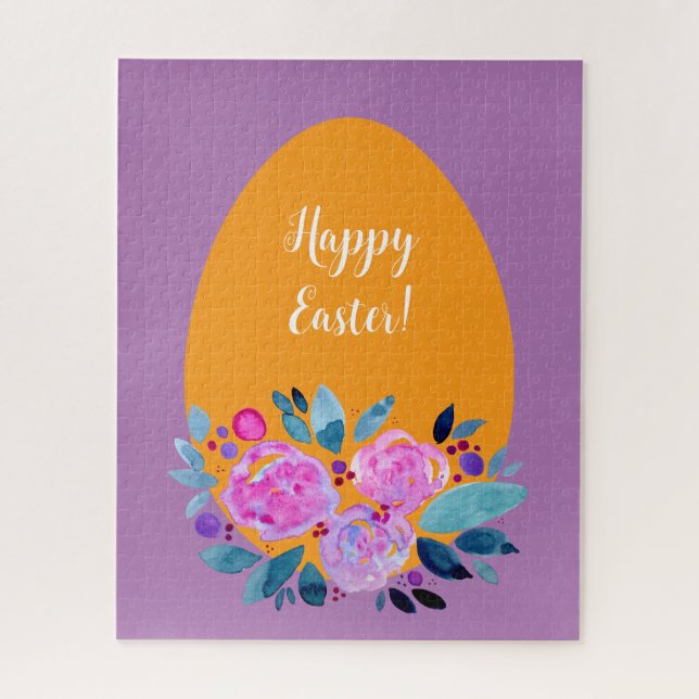 Happy Oaster Aquarell (Vertikal)