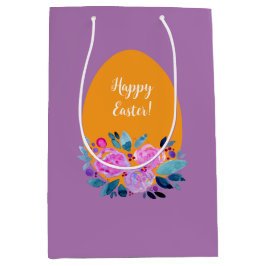 Happy Oaster Aquarell Mittlere Geschenktüte