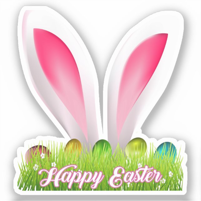 Happy Oaster Aufkleber (Vorderseite)