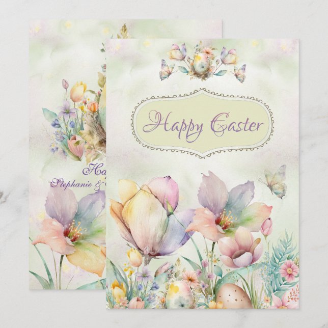 Happy Oaster Ausgereifte Karte (Vorne/Hinten)