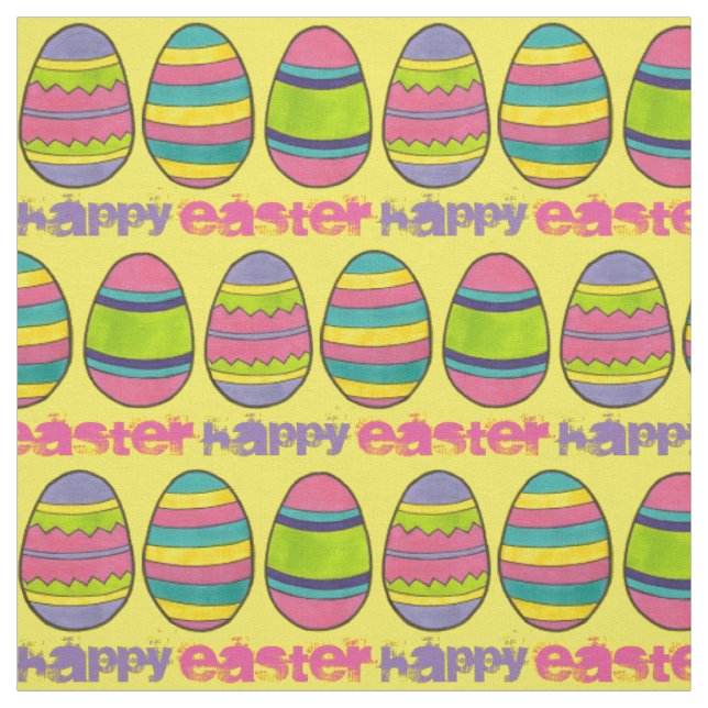 Happy Oaster Basket gestrichen Eier Jagd Eier Stoff (Muster)