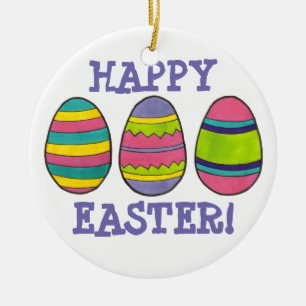 Happy Oaster Basket gestrichen Eier Jäger Ornament