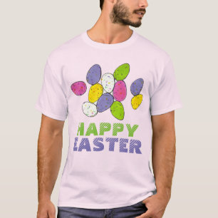 Happy Oaster Basket Malted Milk Candy Eggs T-Shirt